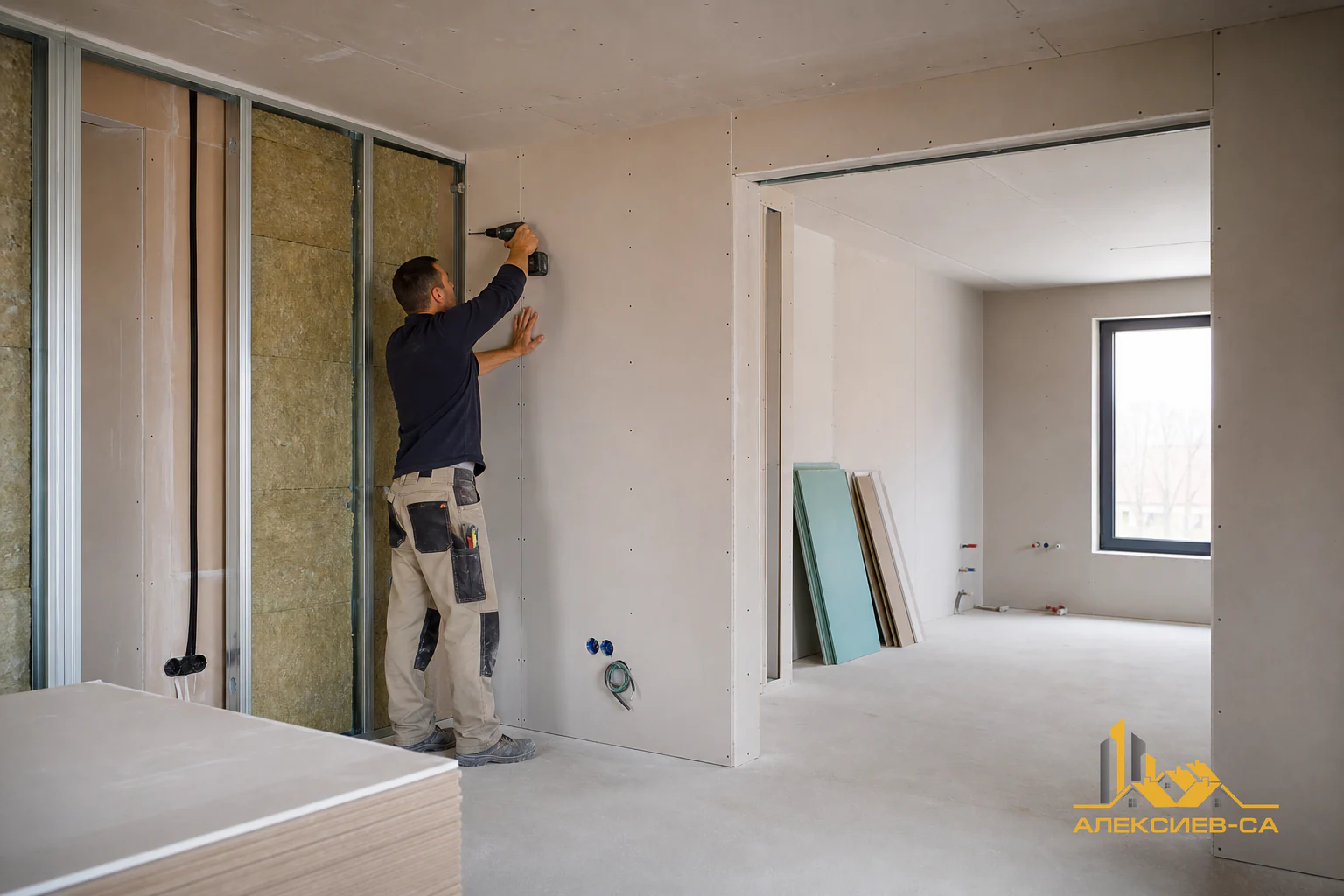 When and How Is Drywall Installed During House Finishing? – АЛЕКСИЕВ-СА Варна
